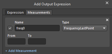 Fig. 31 - Adding the frequency measurement