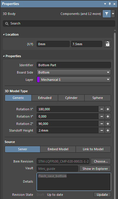 Fig.53 - Placed  the second part of 3D model with location properties